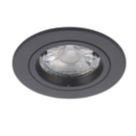 Saxby Cast Fixed  Recessed Downlight Matt Black