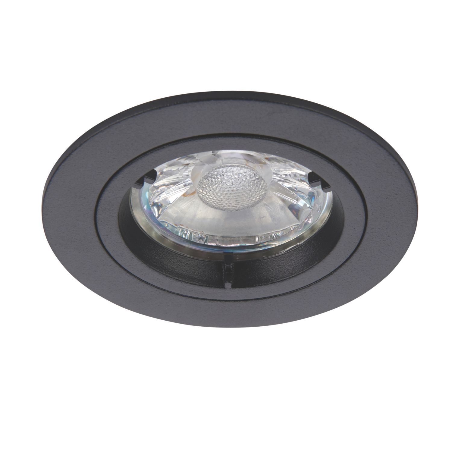 Saxby Cast Fixed Recessed Downlight Matt Black (329VX)