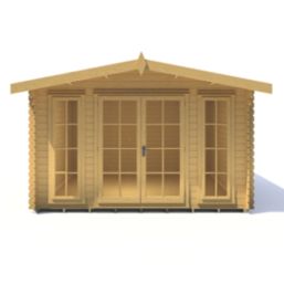 Shire Epping 3 12' x 12' (Nominal) Apex Timber Log Cabin