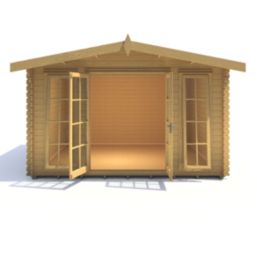 Shire Epping 3 12' x 12' (Nominal) Apex Timber Log Cabin