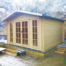 Shire Epping 3 12' x 12' (Nominal) Apex Timber Log Cabin