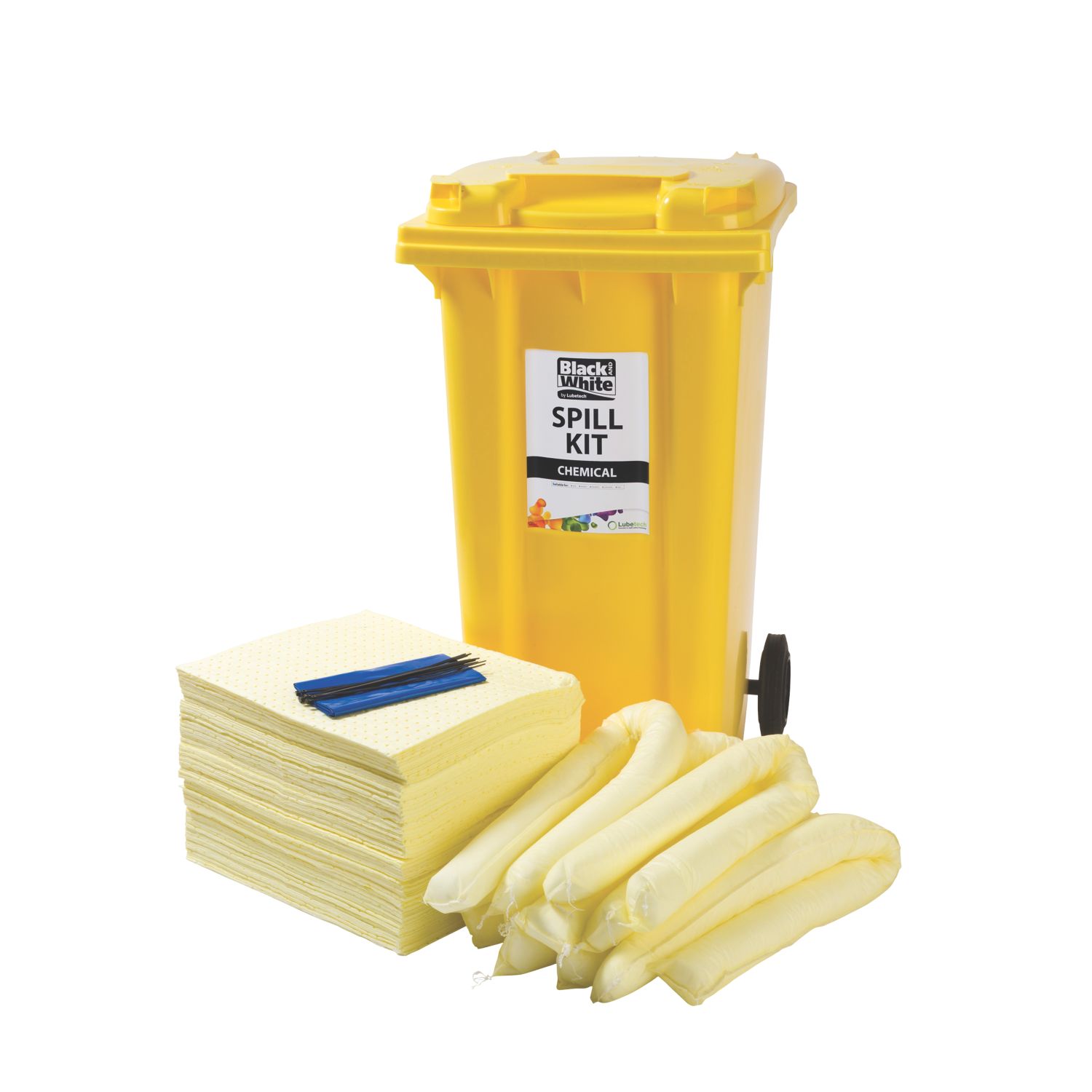 Lubetech Black & White 240Ltr Chemical Spill Response Kit (33063)