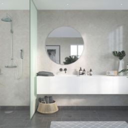 Fibo Timeless Wet Wall Panelling High Gloss Milano Marble 2400mm x 600mm x 10.2mm