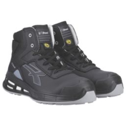 U-Power Caleb Size 7  Black Water-Resistant  Safety Boots