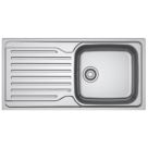 Franke Antea 1 Bowl Stainless Steel Inset Sink with Reversible Drainer  1000mm x 500mm