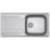 Franke Antea 1 Bowl Stainless Steel Inset Sink with Reversible Drainer  1000mm x 500mm
