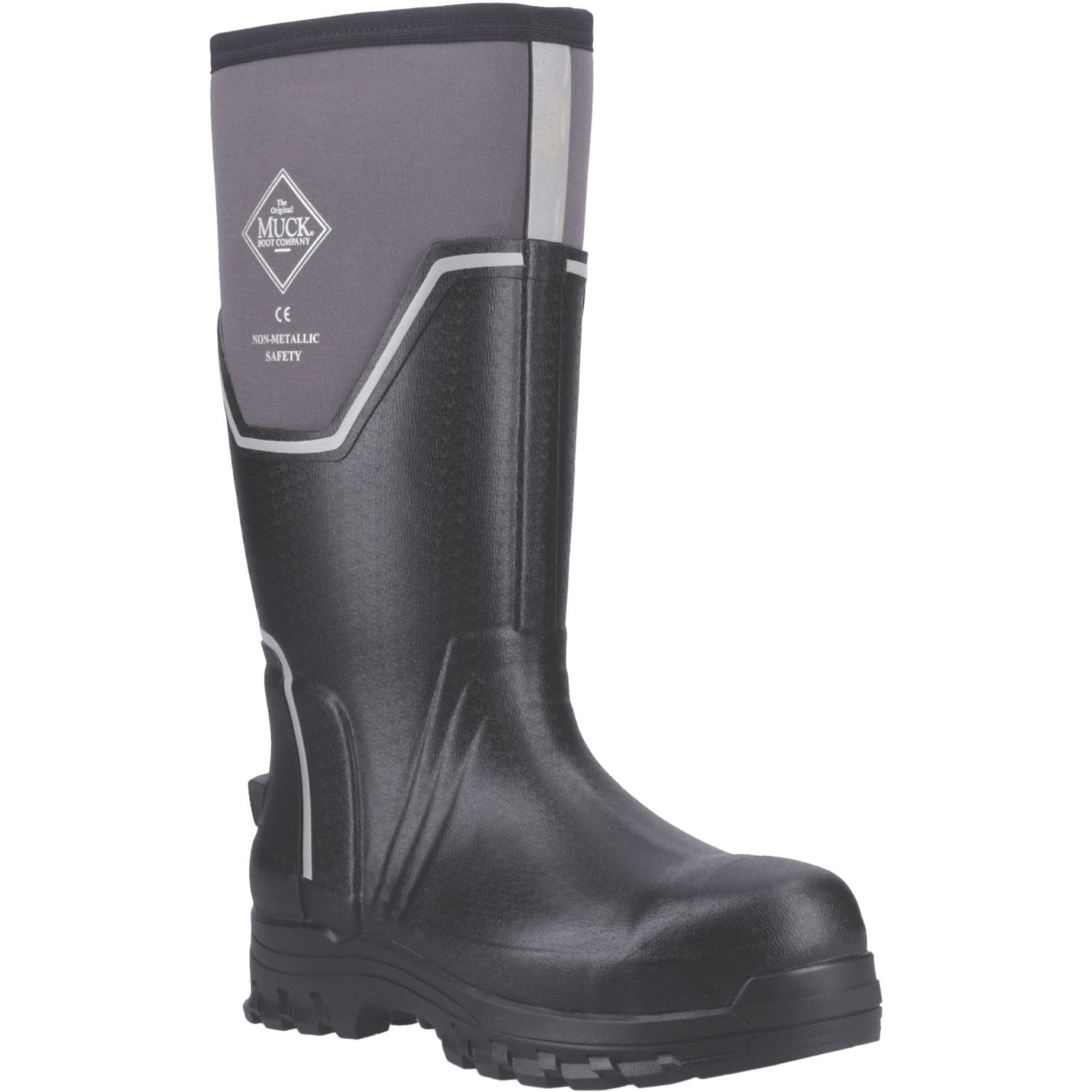 Muck Boots Size 13 Black/Grey Safety Wellies (330CM)