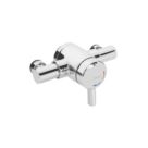 Bristan Commercial Exposed Single Outlet Thermostatic Chrome-Plated Mini Shower Valve