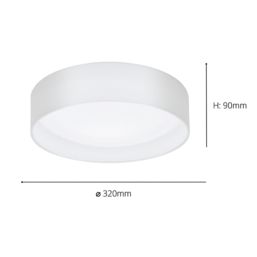 Eglo Pasteri LED Ceiling Light White 3.6W 960lm