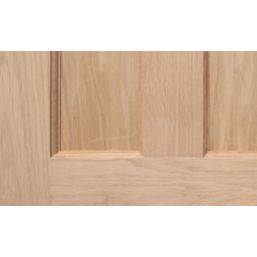Unfinished Oak  Wooden 3-Panel Internal Door 1981mm x 762mm