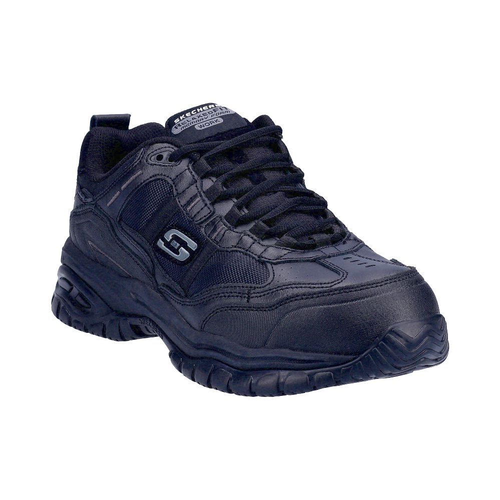Skechers Soft Stride Grinnell Size 10 Black Safety Trainers - Screwfix