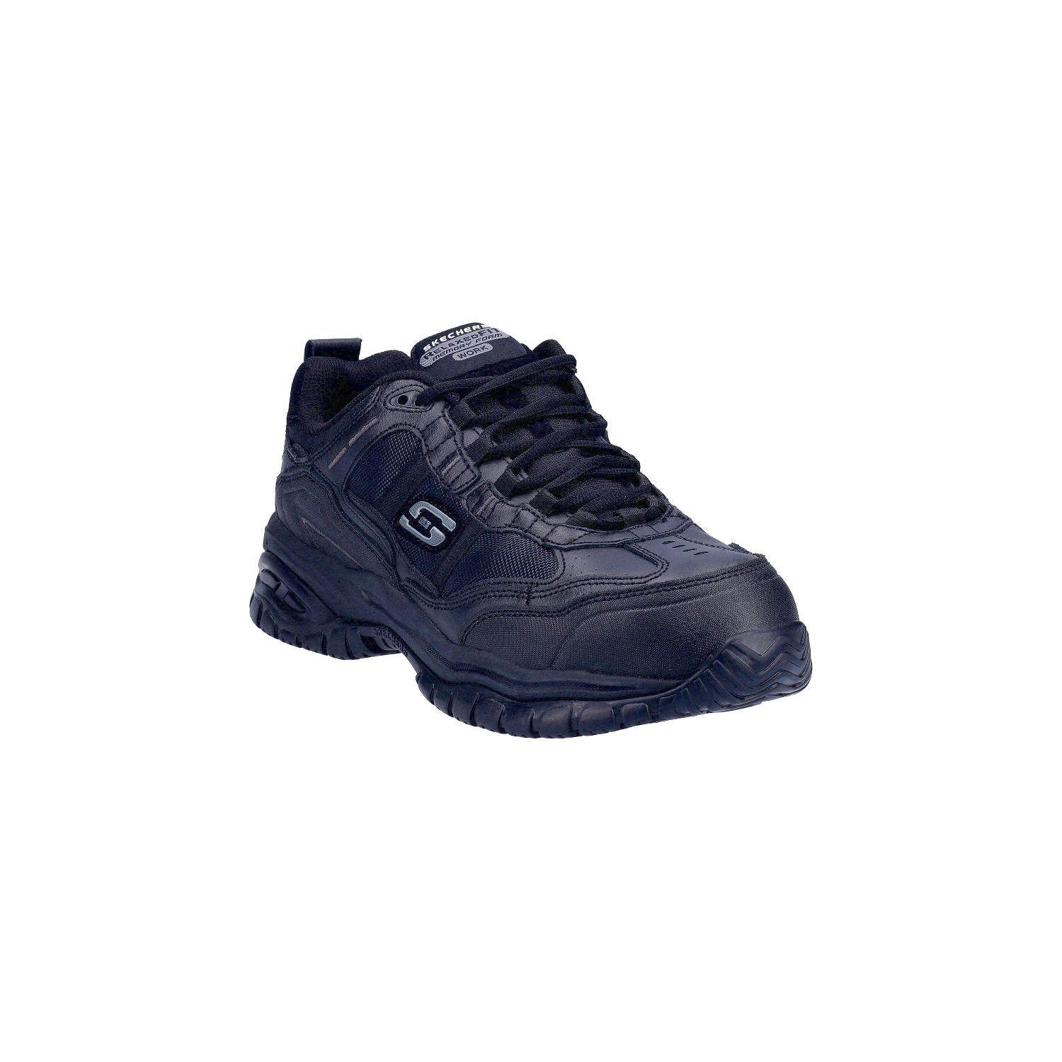 Skechers Soft Stride Grinnell Size 10 Black Safety Trainers (330JX)