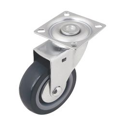 Heavy Duty TPR Swivel Castor 75mm Grey