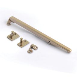 Fab & Fix Classic Locking Window Stay Bar Polished Gold 280mm