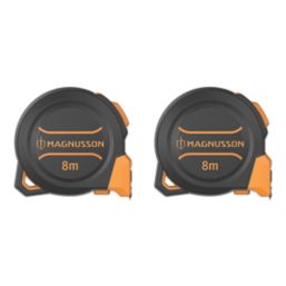 Magnusson  8m Tape Measure Set 2 Pack