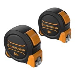 Magnusson  8m Tape Measure Set 2 Pack