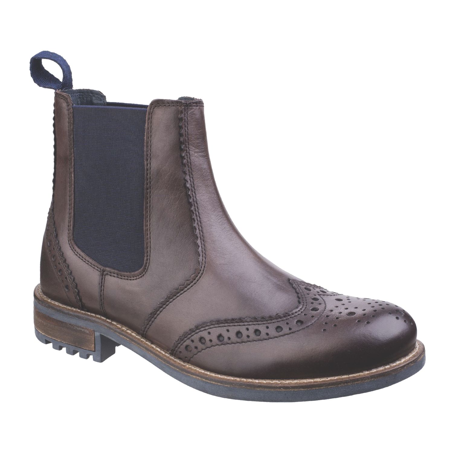 Cotswold Cirencester Chelsea Brogue Size 12 Brown Non Safety Dealer Boots (330XW)