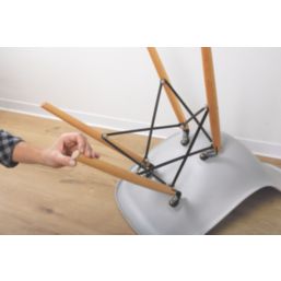 Fix-O-Moll Brown Square Self-Adhesive Furniture Gliders 200mm x 200mm