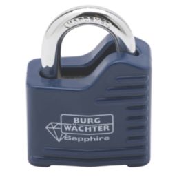 Burg-Wachter Sapphire     Laminated Padlock Blue 50mm