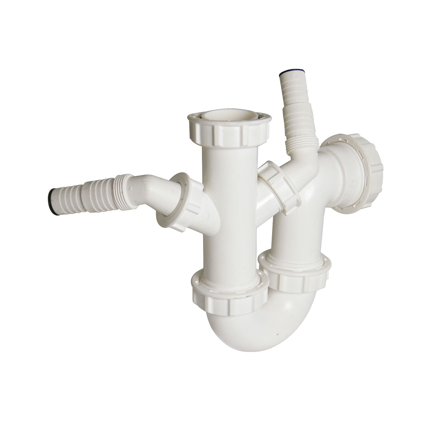 FloPlast Dual Sink & Wash Trap White 40mm (33137)