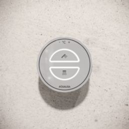 Aqualisa Smart Link Gravity-Pumped Rear-Fed Chrome Thermostatic Dual Outlet Concealed Smart Shower with Bath Filler & Adjustable Head