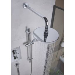 Bristan Round Shower Wall Arm Chrome-Plated 370mm x 55mm