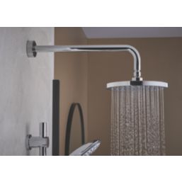 Bristan Round Shower Wall Arm Chrome-Plated 370mm x 55mm