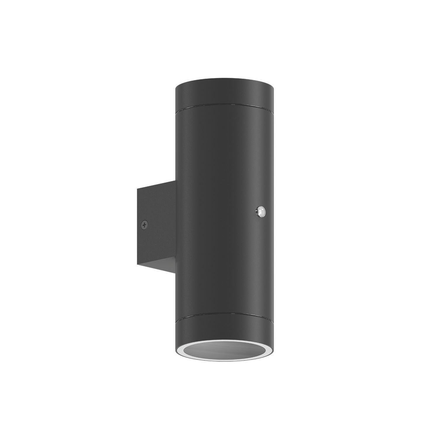 Calex Pavia Outdoor Up & Down Wall Light With Microwave Sensor Black (331EY)