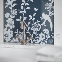 Laura Ashley Special Edition Midnight Seaspray Kitchen Splashback 600mm x 750mm x 6mm