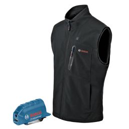 Bosch GHV 12+18V XA 12 / 18V Li-Ion Airstream Heated Bodywarmer Black Medium 39 1/4" Chest - Bare