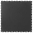 Ecotile E500/7 Interlocking Floor Tiles Black 7mm 4 Pack