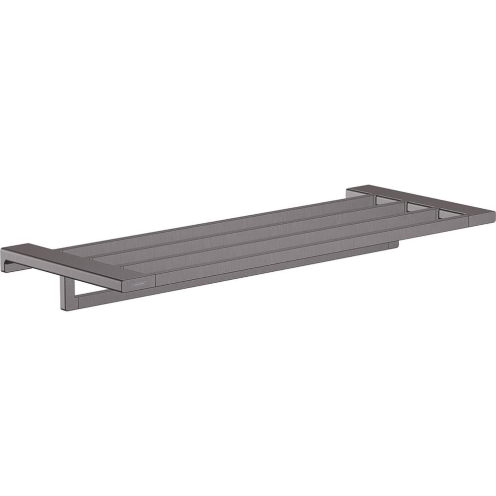 Hansgrohe AddStoris Towel Rack & Holder Brushed Black Chrome 648mm x 248mm x 72mm