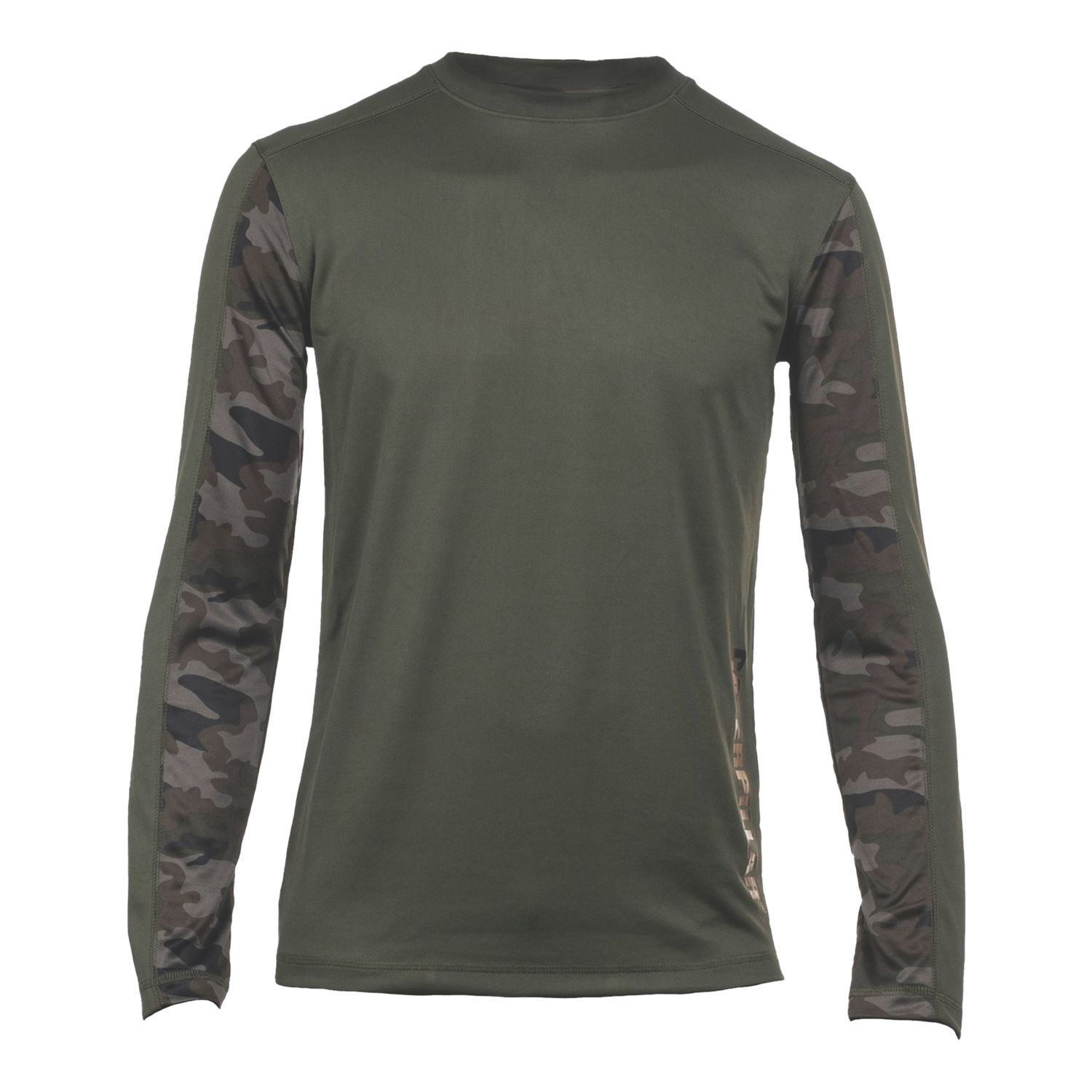 CAT Coolmax Long Sleeve Tee Shirt Dark Green 2X Large 47" Chest (331XT)