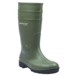 Dunlop Protomastor   Safety Wellies Green Size 6