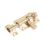 Straight Door Bolt Polished Brass 38mm