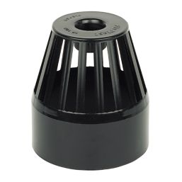 FloPlast  Vent Terminal Black 110mm