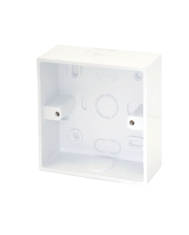 Tower Mita 1-Gang Surface Pattress Surface Box 25mm