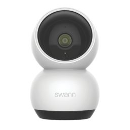 Swann SWIFI-SE2KPT-EU Mains-Powered White Wired 2K Indoor Round Pan & Tilt Security Camera
