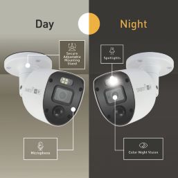 Swann SWNHD-ADVX5MPB-GL White Wired 5MP Indoor & Outdoor Bullet Add-on Camera