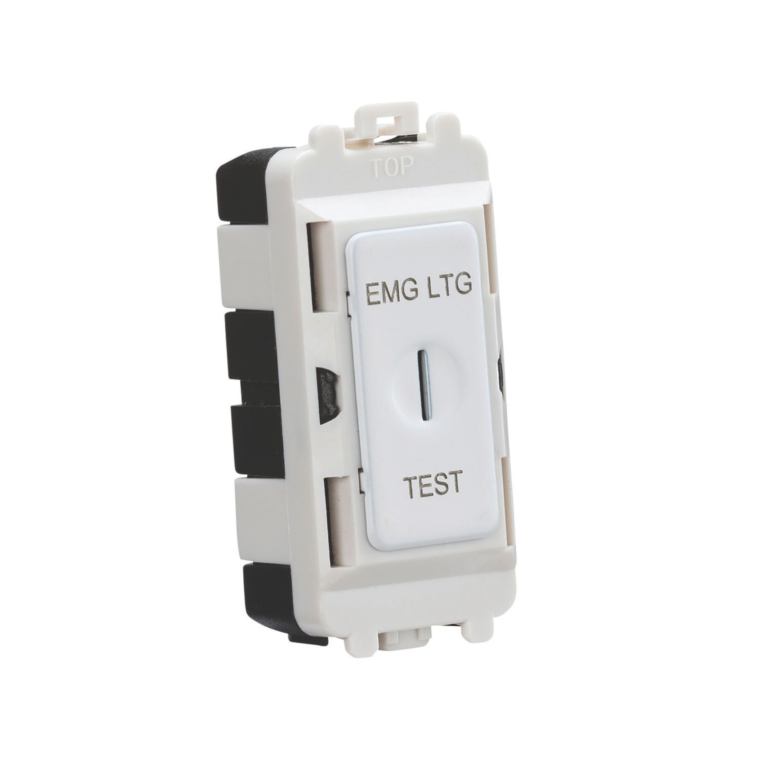 Knightsbridge 20AX Grid DP Emergency Lighting Test Key Switch Matt White (332CR)