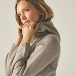 Regatta Newhill Full Zip Womens Hooded Fleece Parchment Size 14
