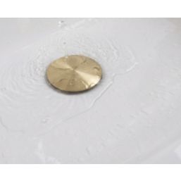 Bristan Brushed Brass 70mm Click‑Clack Bath Waste