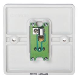 Crabtree Instinct 1-Gang Coaxial TV Socket White