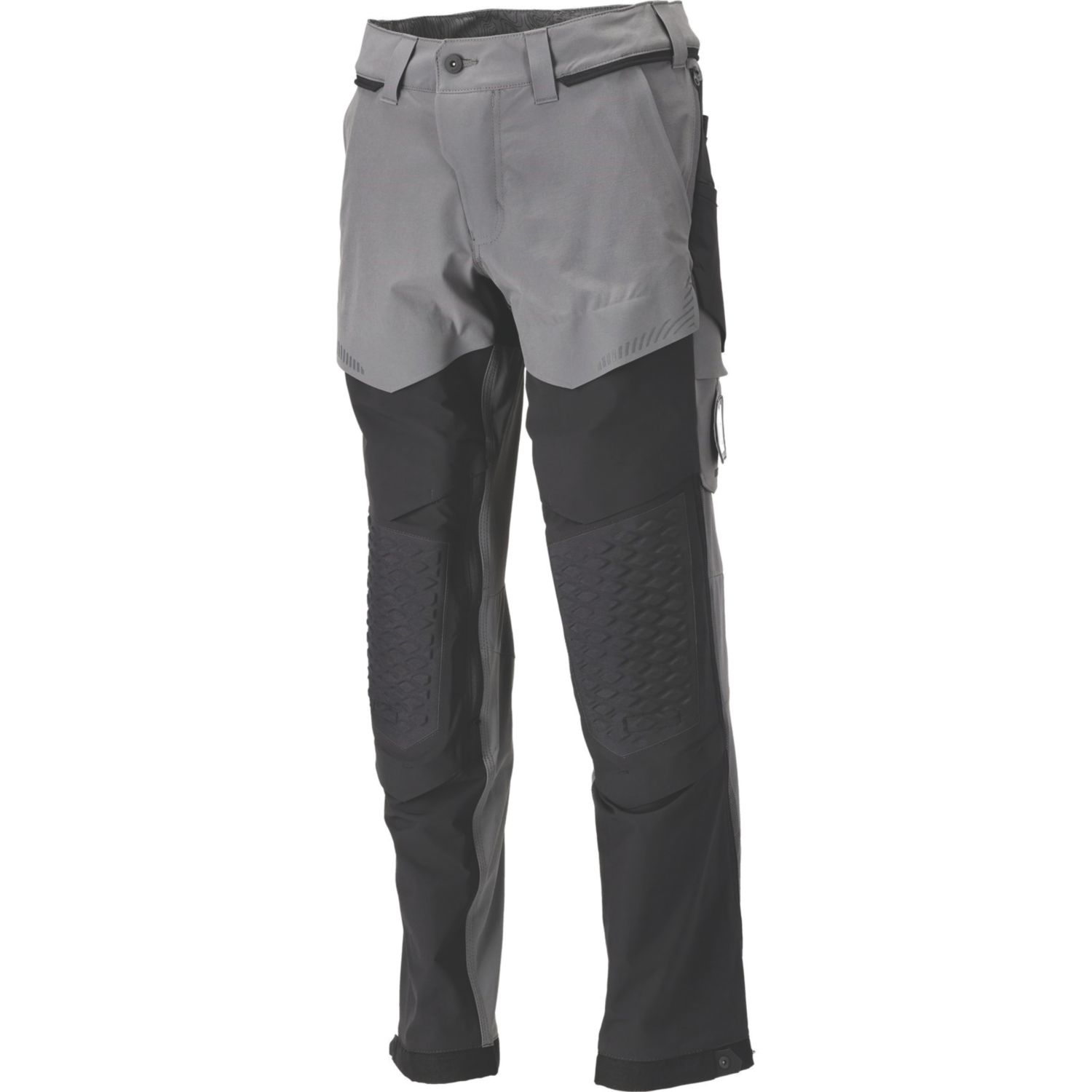 Mascot Customized Work Trousers Stone Grey/Black 34.5" W 32" L (332KC)