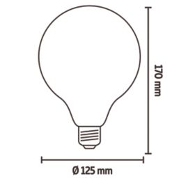 Calex  ES G125 LED Virtual Filament Smart Light Bulb 7.5W 1055lm