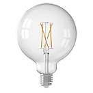 Calex Smart Lamp ES G125 LED Virtual Filament Smart Light Bulb 7.5W 1055lm