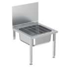 Armitage Shanks Contour 21 Cleaners Sink No Tap Holes 480mm