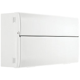 British General Fortress 19-Module 15-Way Part-Populated  Main Switch Consumer Unit with SPD