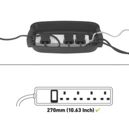 D-Line Outdoor Cable Box Black