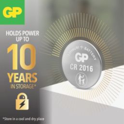 GP Batteries CR2016 Coin Cell Battery 4 Pack